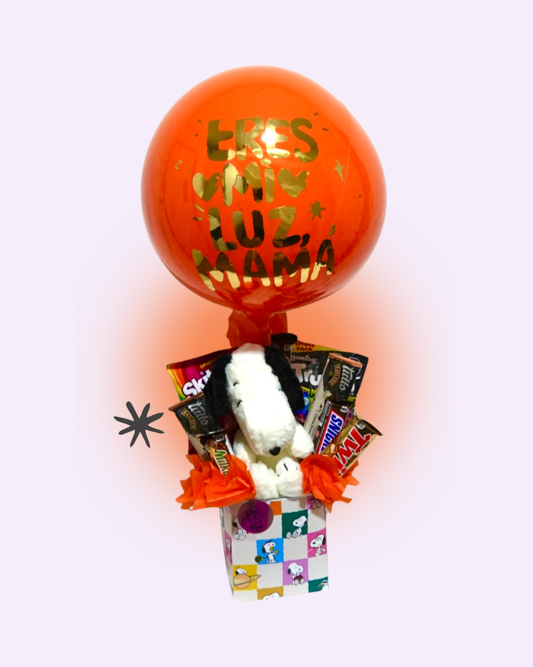 Arreglo Snoopy Orange Glow