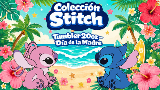 Tumbler 20oz — Colección Stitch Día de la madre